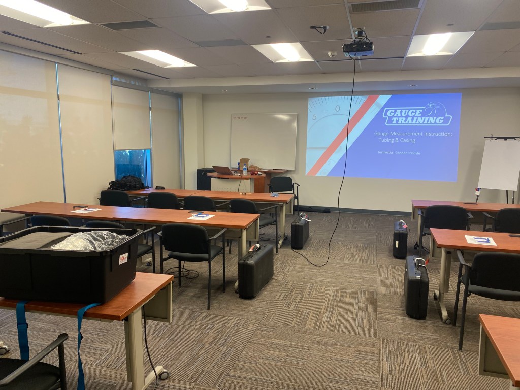 Gauge Training classroom setup